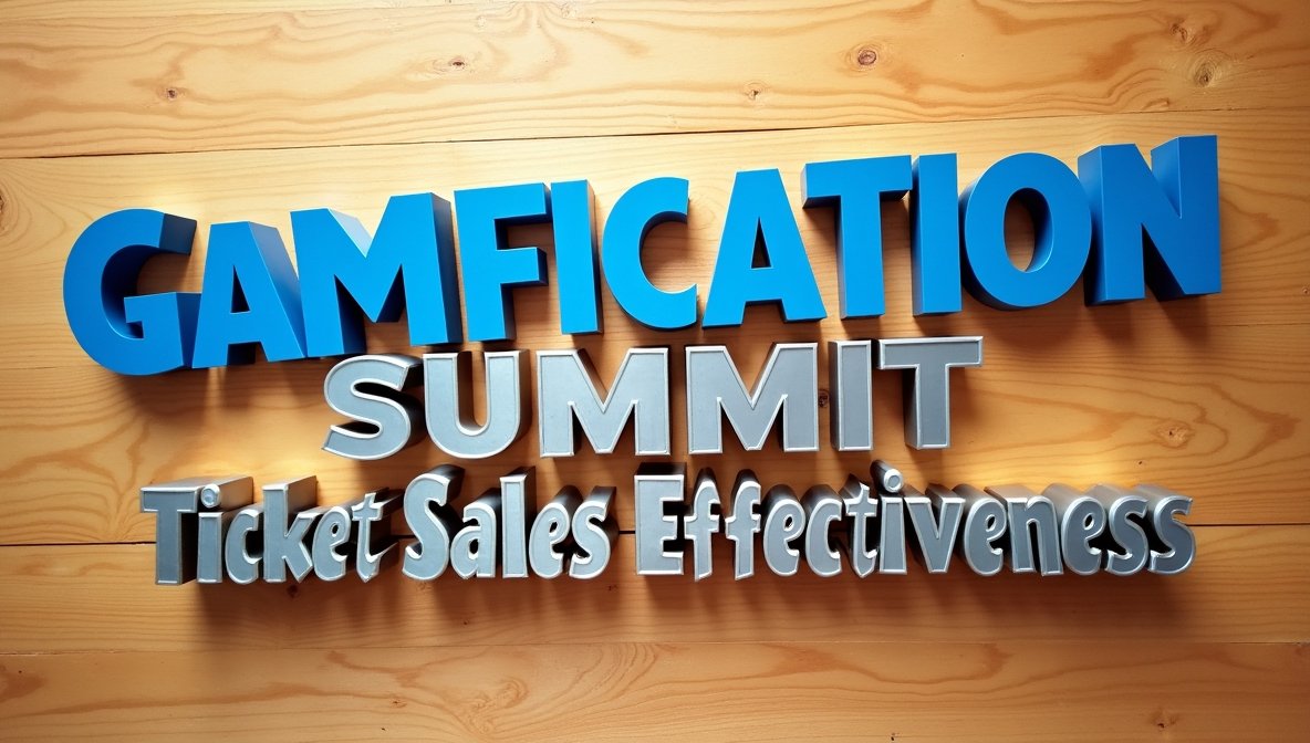gamificationsummit ticket sales effectiveness