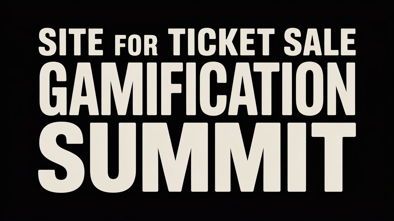 Site for Ticket Sale Gamificationsummit: A Complete Guide to Event Ticketing Innovation